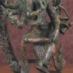 Vintage Nepalese Dancing Shiva | 12.5" x 9" x 3" | 4.3 kg | Green Patina | Traditional Himalayan Art | Sacred Hindu Sculpture | Jaipurio